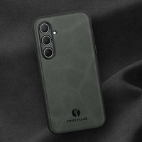 Funda Protectora para Samsung A56 Galaxy A06 A16 A26 A36 A07 A17, Carcasa Trasera de Piel Sintética de Oveja, Resistente a Impactos
