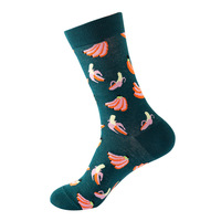 Chaussettes en coton peigné de haute qualité 2026 – Chaussettes fantaisie amusantes et tendance pour femmes et hommes, motifs alimentaires et fruités, chaussettes décontractées originales