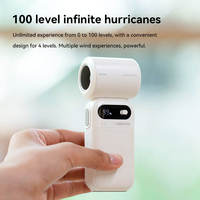 Mini ventilateur de refroidisseur d'air à affichage numérique à grande vitesse Portable et portable 3600mAh Smart Rechargeable pour un usage domestique