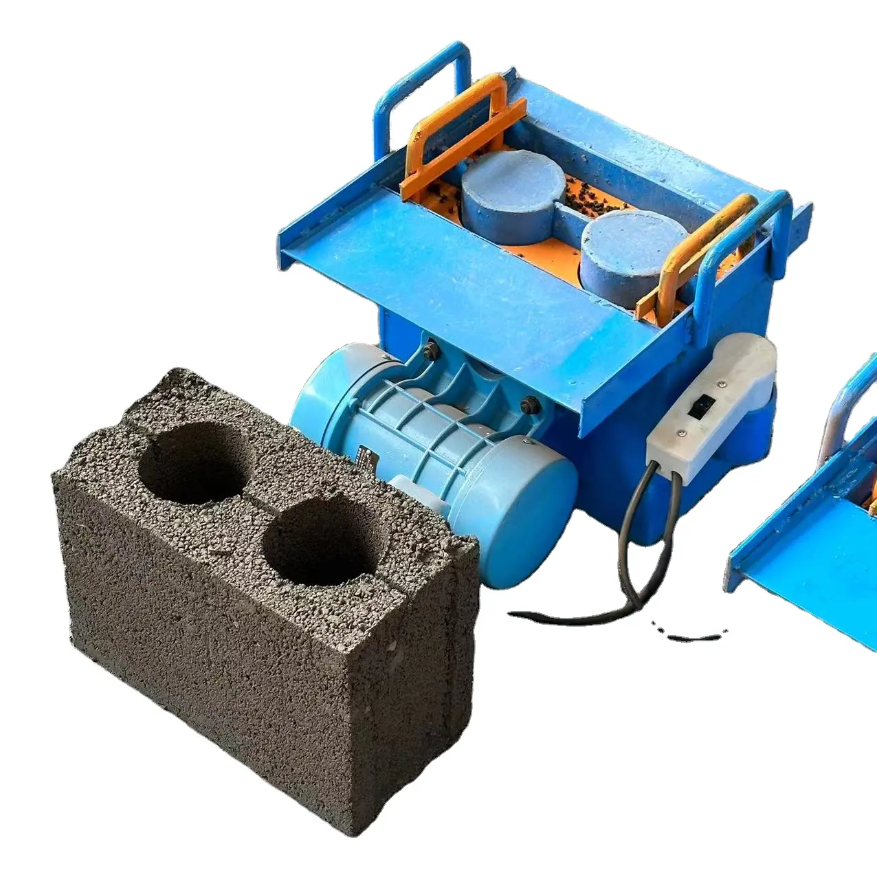Macchina per fabbricare mattoni interlock filippine macchina per fabbricare mattoni di fango cavo macchina manuale per fabbricare mattoni di cemento