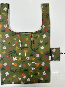 批发工厂定制可重复使用可折叠环保男女通用喜艺品牌购物袋方口袋回收高品质 - Product Image 4