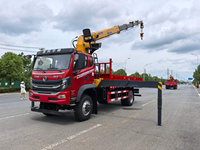 Camion grue Dongfeng 8 tonnes avec grue télescopique hydraulique montée sur camion