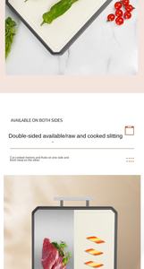 Tabla de Cortar para Cocina, de Acero Inoxidable, Doble Cara, con Protector de Esquinas Antideslizante de Titanio, Venta al Por Mayor - Product Image 5