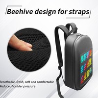 Mochila LED Inteligente de Fácil Control con Pantalla de 1080P, Resistente al Agua IP54, Controlada por Aplicación para Publicidad