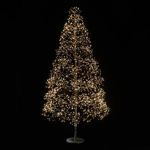 ARBRE DE NOËL EN BOIS ÉCLAIRÉ 2100 LEDS BLANC CHAUD H. 180CM AVEC ADAPTATEUR - Product Image 1