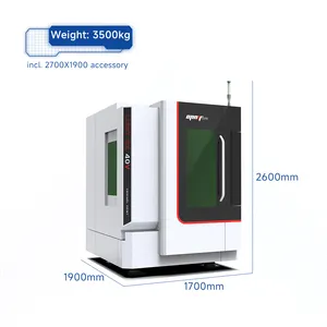 100w 5軸CNCマシニングセンターCNCレーザー金属切断機価格垂直5軸レーザー加工センター