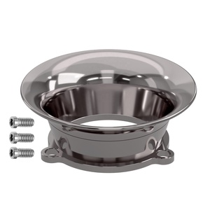 Conducto de Admisión de Alto Rendimiento Cromado en Plata y Titanio Negro para Carburadores S&S Super "E" y "G" - Product Image 3