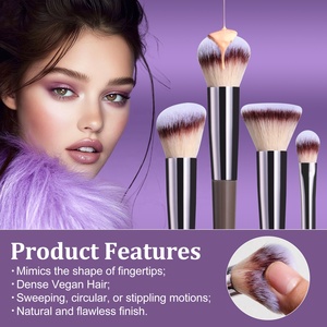 Ensemble d'outils de maquillage pour le visage de soutien OEM ensemble de pinceaux de maquillage synthétiques doux fond de teint éponge houppette lavage du visage bandeau bracelet - Product Image 5