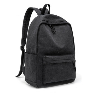Custom Fashionable Custom School Bagpack Men Outdoor Sports Rucksack Laptop Bags <b>Black</b> Mens Canvas <b>Backpack</b> - Product Image 1