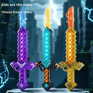 Diamant épée monde Double tranchant télescopique <span class=keywords><strong>lumineux</strong></span> <span class=keywords><strong>sabre</strong></span> <span class=keywords><strong>laser</strong></span> en plastique <span class=keywords><strong>jouet</strong></span> pour unisexe 14 ans + Cool Double tête <span class=keywords><strong>Laser</strong></span> épée - Product Image 2
