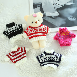 10cm bebek ceket kumaş Mini örme yün küçük giysiler, batı yayla usta köpek Ob11 bebek yedek kazak - Product Image 2