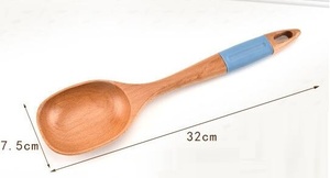 Nóng Bán 7 Cái Sồi Đồ Dùng Bằng Gỗ Đặt Nấu Ăn Thìa Thìa - Product Image 2