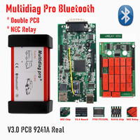 Multidiag Pro + 9241A V3.0 PCB Lector de Códigos OBD2 para Camiones y Automóviles, 1 Año de Garantía, Sistema Operativo Windows, Soporte Multilingüe, USB