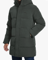 Manteau d'hiver long pour homme Pioneer Camp, à capuche, imperméable, isolé, rembourré, épais, chaud, coupe-vent, parka