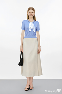 Maglione Elegante da Donna Rosa a Costine con Colletto in Strass e Fiocco in Raso, Manica Media, Vestibilità Slim, Blusa Lavorata a <span class=keywords><strong>Maglia</strong></span> per Ufficio, Maglione Morbido - Product Image 4