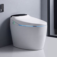 WC intelligent japonais monobloc en céramique électrique à ouverture automatique par capteur, cuvette de toilette automatique intelligente incluse