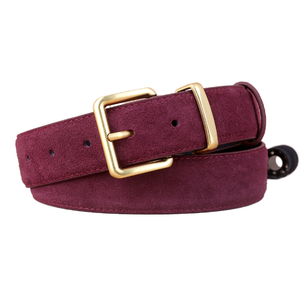New Fashion Spring Wine Red Color Cow Hide Formal Alloy Pin Buckle Square Women Belts for <b>Jeans</b> Dress Retro Cow Hide Velvet - Product Image 1
