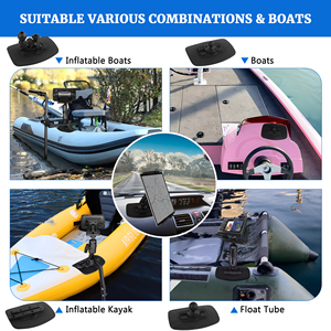 Support adhésif Velpaw pour bateau pneumatique, kayak, canoë, annexe, base marine flexible pour porte-canne, sondeur, support moteur - Product Image 3