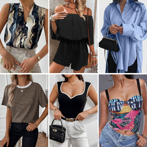 2024休闲夏季女装短装字母印花裁剪上衣t恤短裤搭配夏季女装两件套 - Product Image 3