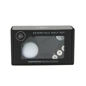 Hochwertige Geschenk box für Golf zubehör mit Tee-Mark-Ball-Divot-Werkzeug