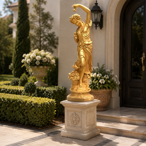 Sculture Figurative in Bronzo delle Divinità delle Quattro Stagioni Realizzate con la Tecnica di Fusione a Cera Persa: Ideali per l'Arredamento Moderno della Casa - Product Image 5