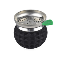 Vente Flash : Bol à Chicha en Silicone Motif Cactus avec Filtre en Acier Inoxydable, Résistant à la Chaleur – Accessoires de Chicha en Gros