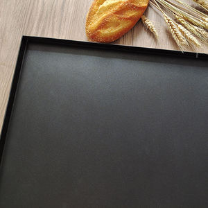 Plateau de cuisson plat en métal classique antiadhésif et écologique, à <span class=keywords><strong>angle</strong></span> droit, pour biscuits, gâteaux, pains, hamburgers, moule à pâtisserie, <span class=keywords><strong>cuisine</strong></span> à domicile, <span class=keywords><strong>four</strong></span> - Product Image 4