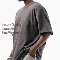 Vente en gros T-shirt premium pour homme T-shirt oversize pour homme de luxe 100% coton T-shirt lourd T-shirts oversize à épaules tombantes