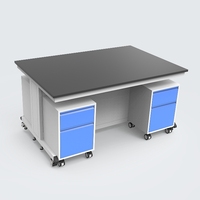 Mesa de Trabajo Industrial Moderna para Laboratorio Dental, Banco de Acero Inoxidable Modular Móvil Resistente a la Corrosión para Hospital Médico