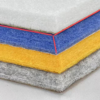Panneau acoustique hexagonal en MDF + fibre de polyester de 12 mm, panneau absorbant le son, respectueux de l'environnement, pour hôpital, cinéma, bureau, hôtel, appartement