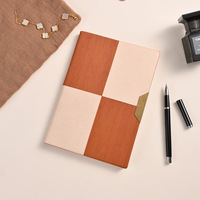 Carnets promotionnels personnalisés en gros pour entreprises, esthétiques, A5, couverture souple, reliure thermique, en cuir PU imprimé, pour étudiants