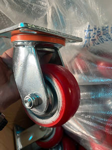 Rueda Giratoria de Poliuretano con Núcleo de Hierro de Alta Resistencia de 4/5/6/8 Pulgadas, Capacidad de Carga de 400 kg, Rodamientos de Bolas - Product Image 5