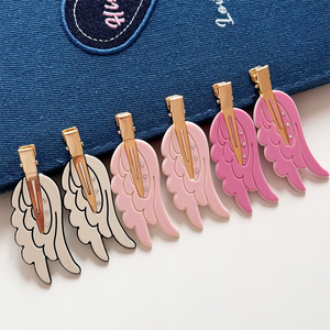 Nuevas Horquillas <span class=keywords><strong>de</strong></span> Ala <span class=keywords><strong>de</strong></span> <span class=keywords><strong>Ángel</strong></span> Modernas para Niñas y Mujeres, Lindas y Dulces, Sin Pliegues, Estilos Personalizados, Pinzas para el <span class=keywords><strong>Cabello</strong></span>, Pinzas para Flequillo - Product Image 1