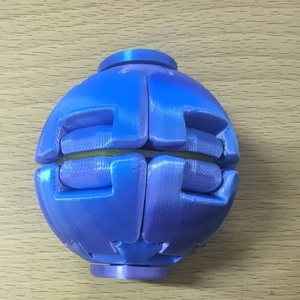 Balle anti-stress colorée imprimée en 3D, Fidget Spinner à double usage (à presser et à tourner), Petit jouet de bureau pour lutter contre l'ennui - Product Image 5