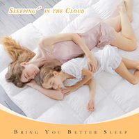 Surmatelas en mousse à mémoire de forme de 3 pouces Haut de coussin en mousse à mémoire de forme pelucheuse et douce avec 4 bandes élastiques d'ancrage