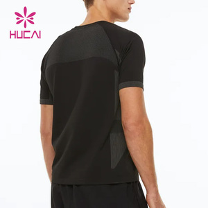 Vendita all'ingrosso su misura di alta qualità oversize da <span class=keywords><strong>uomo</strong></span> aderente aderente da allenamento a tinta unita T-shirt sublimazione palestra T-shirt per <span class=keywords><strong>uomo</strong></span> - Product Image 4
