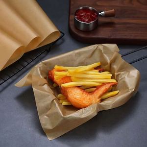 Papel de Hornear de Silicona de Tamaños Personalizables, Resistente a la Grasa, Antiadherente, Recubierto de Papel Pergamino Marrón, para Envasado de Alimentos y Uso en Repostería - Product Image 4