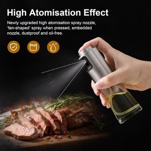 <b>Mini</b> Stainless Steel 304 Eco-Friendly Glass Oil Sprayer 70ml for Cooking BBQ Pan Salads Baking Olive Oil Vinegar - Product Image 4