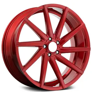 Räderfabrik Produktion verschiedene Räder kundenspezifische rote geschmiedete Aluminium-Alloy-Felgen Auto-Naben für Maserati, Bentley