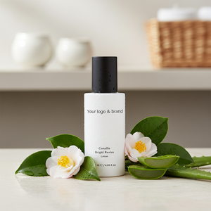 Lotion coréenne infusée à la camélia et à l'aloe vera de provenance locale pour tous types de peau, éclaircissante, anti-âge, hydratation confortable et visible - Product Image 3