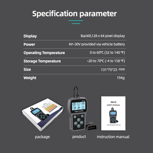 OBD2 Car Diagnostic <strong>Tool</strong> with 2.4 Inch Screen <strong>Code</strong> <strong>Reader</strong> for 12V <strong>Vehicles</strong> OBDII Analyzer - Product Image 6
