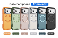 Coque de téléphone hybride antichoc intégrale pour iPhone 16 17 18 Pro Max avec protection d'écran surélevée et design anti-rayures