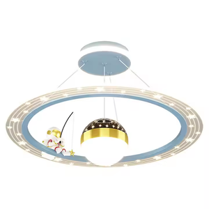40W 3CCT Protection des yeux Plafonnier de la <span class=keywords><strong>chambre</strong></span> des enfants Creative Boy Girl Space Astronaut LED Chandelier Starry Plafonnier - Product Image 6