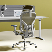 Chaise de bureau moderne entièrement en maille avec dossier réglable, hauteur réglable et fonction pivotante