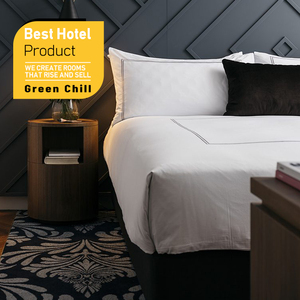 Modern Artistic Hotel Bedroom Furniture <b>Full</b> Custom Build Service Wood <b>Bed</b> Suite For Luxury Boutique Hotel Development Project - Product Image 1