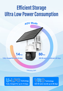 Cámara IP <span class=keywords><strong>de</strong></span> Vigilancia 4G con Energía Solar, Sensor CMOS <span class=keywords><strong>de</strong></span> 3MP, Visión Nocturna, Almacenamiento <span class=keywords><strong>en</strong></span> Tarjeta SD, Audio Bidireccional, Resistente al Agua IP66, Detección Humana - Product Image 4