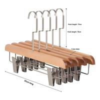 Porte-pantalon simple en bois massif de haute qualité, sans trace, pour usage domestique, conçu pour suspendre pantalons, jupes, ceintures et clips de rangement dans la garde-robe