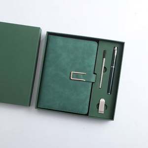 Set de Regalo Corporativo con Logotipo Personalizable - Regalos Promocionales Empresariales: Libreta, Memoria USB, Bolígrafo Metálico con Recarga - Product Image 3