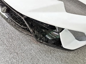 Kit de carrosserie de lèvre avant de pare-chocs avant en demi-fibre de carbone forgée de Style Performance pour Kit de carrosserie <span class=keywords><strong>Lambo</strong></span> Huracan LP610 LP580 - Product Image 4