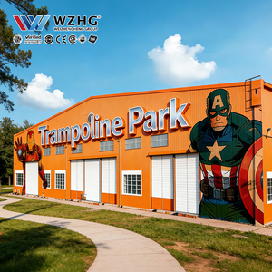 Estructura de Acero Prefabricada para Instalación de Trampolín, Espacio de Ejercicio Sostenible de 40x60m, Proveedor Certificado y Confiable - Product Image 1